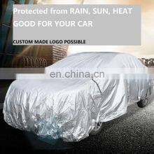 Waterproof Black Polyester UV Protection Car Sunshade Net Top Cover Universal Car Cover thumbnail-2