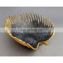 Copper Plated Shiny Leaf Tray thumbnail-5