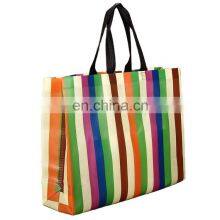 Custom woven non travel pp bags wholesale price reusable custom logo non-woven shopping tote bag with string