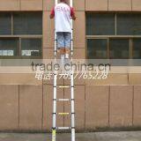 China Factory EN131 2.2+2.2 Meters Aluminum Telescopic Ladder