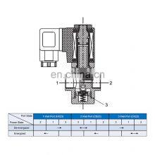 COVNA DN10 3/8 Inch 3 Way 12V DC Universal Operation Direct Acting Stainless Steel Mini Solenoid Air Water Valve thumbnail-5