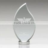 Flame shaped crystal awards high grade crystal company awards