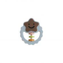 Star Silicone Baby Teether Food Grade Silicone Teething Ring Baby Teething Pendant thumbnail-2