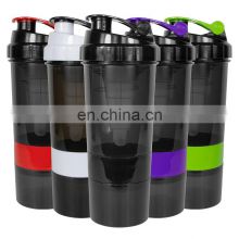 Wholesale Custom Logo Gym Free BPA Sport Plastic Protein Shaker Cup Bottle