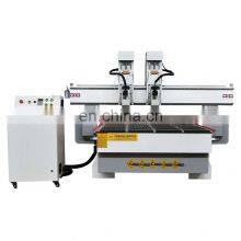 Two Independent Heads Wood Engraving CNC Router Dual Spindle Cnc thumbnail-4