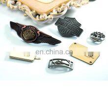 High Quality Bag Accessories Custom Handbag Hardware Engraved Metal Brand Logo Plate Labels for Handbags