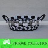 Handmade Oval Paper Rope Storage Basket thumbnail-1