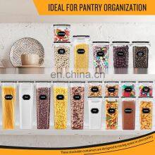 25 Pack Airtight Food Storage Containers Set BPA Free Plastic Dry Food Canisters for Kitchen Pantry Organization and Storage thumbnail-5