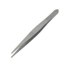 Stainless steel tweezers, straight elbow, anti-skid extension, pointed, toothed, roughening, thickening and hardening precision tools