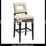 BC-091 Modern Design PU Leather Bar Wooden High Chair thumbnail-1