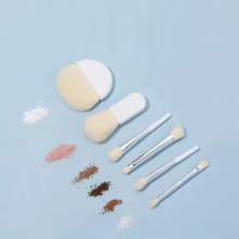 New Arrival Portable Mini Makeup Brush Set Loose Powder Concealer Fan Brush Lip Liner Travel-Friendly Makeup Brushes Small Box thumbnail-2