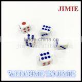 13mm Acrylic Playing Dice With Colored Dots thumbnail-2