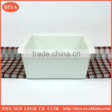square bowl ceramic,dessert bowl, porcelain cake baking bowl