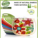 Greensun Factory Supply Bamboo Fibre Eco Friendly Tray, Bamboo Tray for Holding Food, Drink, thumbnail-4