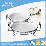 White Melamine Buffet Set for Food
