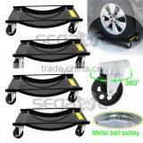 US Shipping ! 4pcs Tire Wheel Dollies Dolly Vehicle Car Auto Repair Moving Diamond thumbnail-1