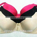Cheap Rose Red Lace Sexy Girls Big Size Bra thumbnail-2