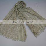 High Quality Plaid Scarf 100% Cotton Woman Scarf thumbnail-2