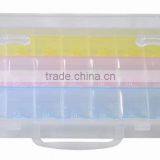 Jewelry Plastic Bead Box Double-deck Case With Handle thumbnail-1