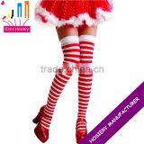 ladies red and white stripe wholesale christmas stockings
