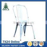 Cheap Metal Chairs Stackable Bar Bistro Steel Chairs For Sale thumbnail-5