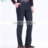 Navy Color Cotton Polyester Spandex Casual Pants Stretch Twill Mens Pants With Jet Pockets thumbnail-1