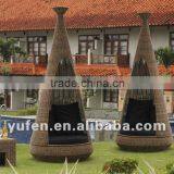 Cast Aluminum Rattan Cheap Sofa Bed