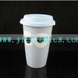YF11017 Ceramic Thermos Cup With Silicone Lid