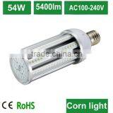 2014 new design led corn light bulb 54w led bulb E27 warm white AC100-240V