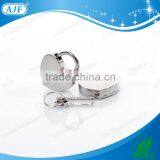 AJF 2015 New Arrival Silver Heart Shape Mini Notebook Lock thumbnail-2