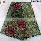 2015 New Arrival High Quality African Batik Wax Printed With Different Design R-0623