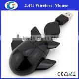 Wired Usb Optical Plane Shaped Mouse With Retractable Cable thumbnail-5