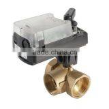 Threaded 220VAC DN32 Brass Ball Valve With Electric Actuator thumbnail-1