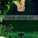 Hotsale Ceramic Butterfly Led Garden Solar Light Decoration