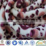 2015 Design Top Quality SGS Checked Leopard Print Blanket