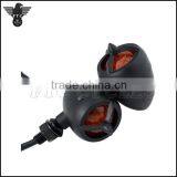 Classic Vintage LED Indicator Lamp With Black Tribar for Triumph Motorcycle thumbnail-3