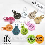 Colorful da Custom Metal Clothes Puller Zipper Brightness B1-80011