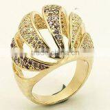 14K Gold Plated Clear CZ Ring Jewelry