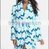 Coral Fleece Plus Size Printed Plush Wrap Robe Quality Choice thumbnail-1