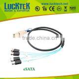 Mini SAS (SFF-8088) to (4) ESATA Cable, 1.0m thumbnail-1