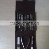 MRT-080 10pcs Pretty PU Bag Stainless Steel Manicure Set Promotion thumbnail-1