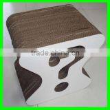 Eco-friendly Yellow Corrugated Paper Chairs thumbnail-1
