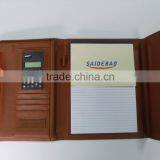A4 Leather Portfolio Folder Leather Portfolio Folder Top Quality Business Portfolio Folder With Calculator thumbnail-4