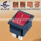 Lighted 120v Rocker Switch,CE TUV ROHS KC Approved Lighted Square Rocker Switch,Hair Dryers Rocker Switch, Electrical Switch thumbnail-1