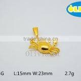 Olivia 2016 New Fashion Modern 316 Stainless Steel Cast Metal Lovely Crab Pendant thumbnail-1