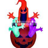 Halloween Decoration Inflatable Ghost With Pumpkin thumbnail-1