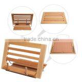 Hot Selling FSC&BSCI Christmas Crafts Folding Adjustable Wood Cookbook Display Holder for Kids Gift thumbnail-2