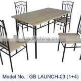 Cheap And Good Quality Dining Room Sets Made In Metal & MDF For 1+4 Furniture Set Home Indoor thumbnail-1