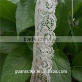 Silver French Nylon Bulk Lace Trim, Jacquard Decorative Thin Lace Trim With Shiny Yarn