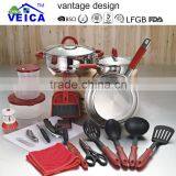 2015 New Design 23pcs Stainless Steel Camping Set/kitchen Set/handbag/backpack thumbnail-3